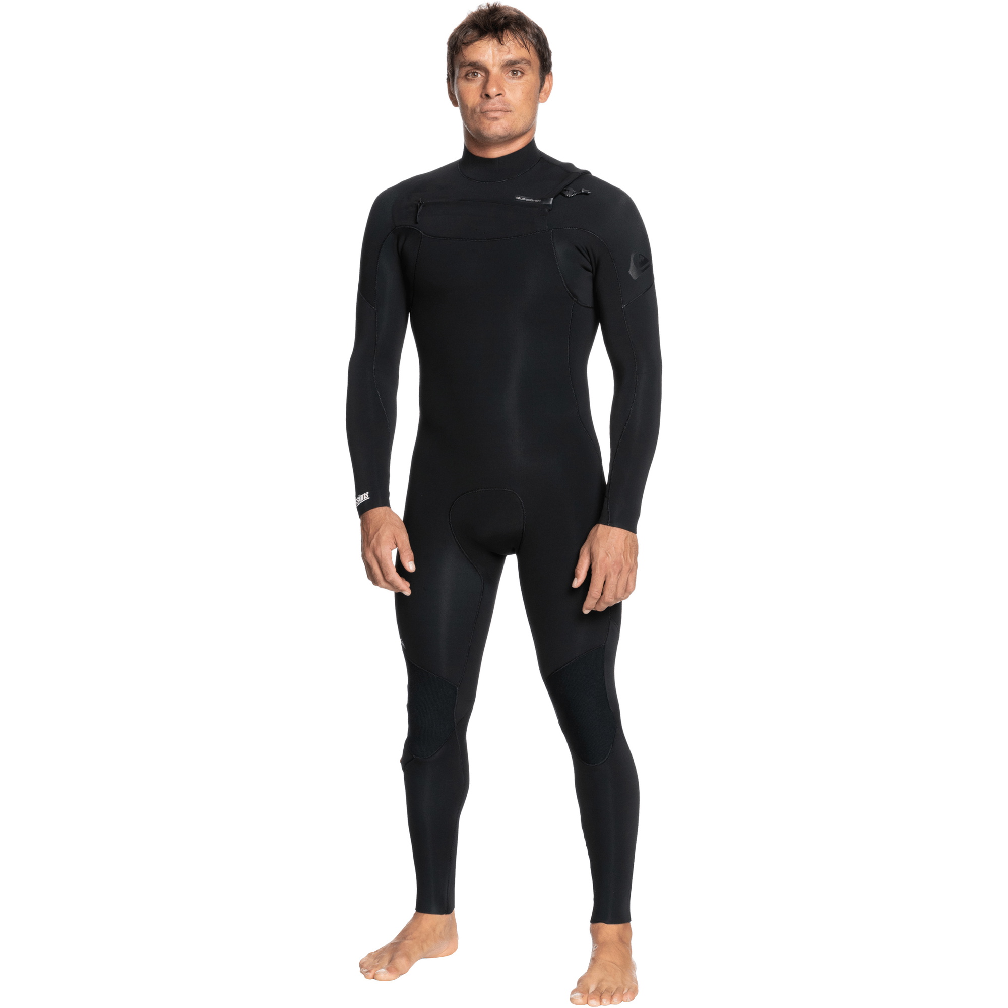 2022 Quiksilver Daglige Møder 5/4/3mm Chest Zip Våddragt Eqyw103120 - Sort